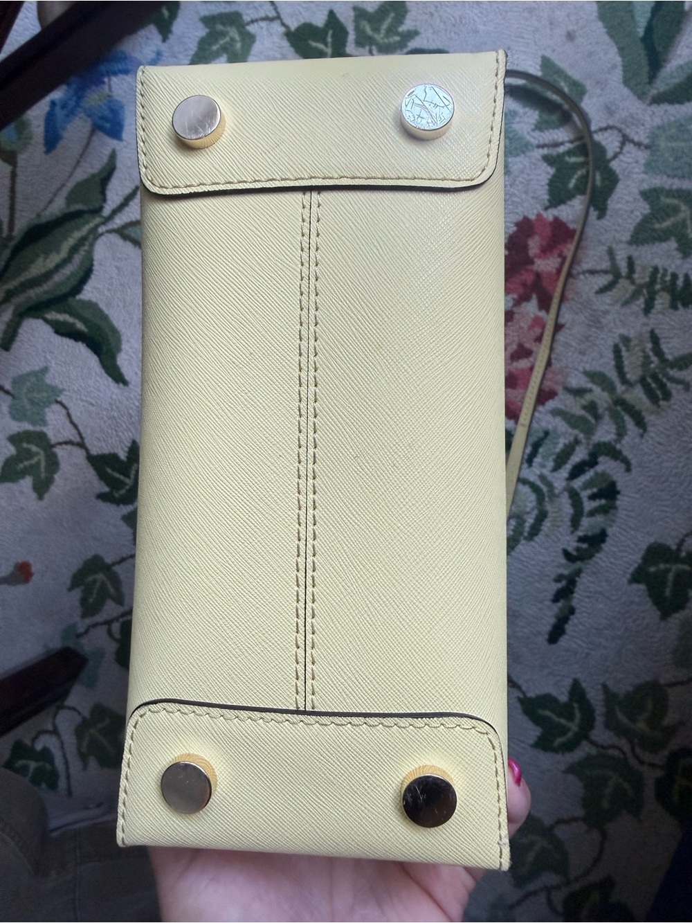 Michael Kors Pale Yellow / Butter Yellow Saffiano Mini Satchel - Picture 4 of 9